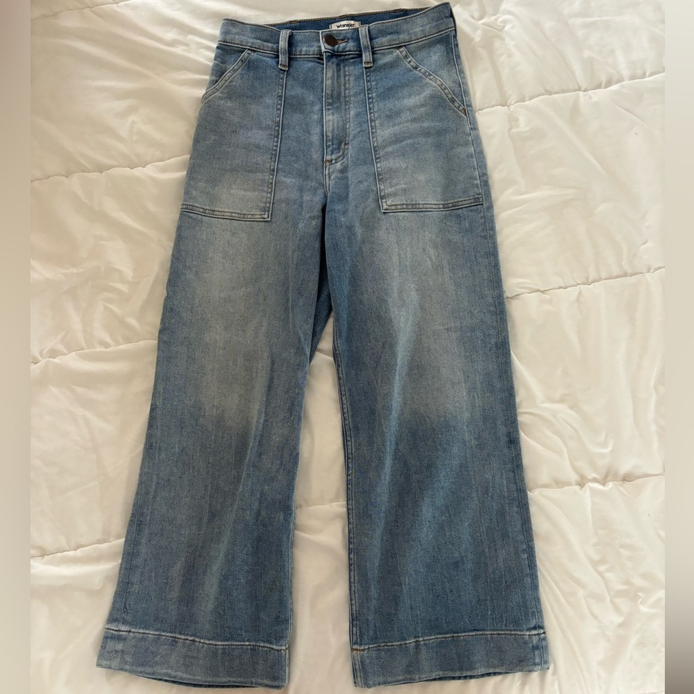 Wrangler wide leg crop jeans